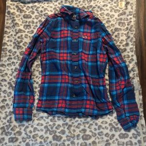 Hollister flannel plaid shirt